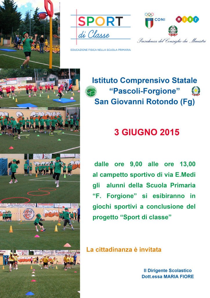 locandina sport di classe