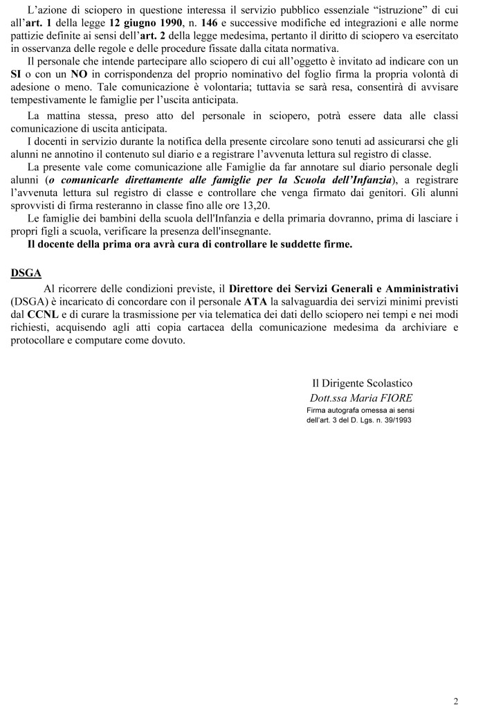 Microsoft Word - Circolare n° 145 _Sciopero del personale della